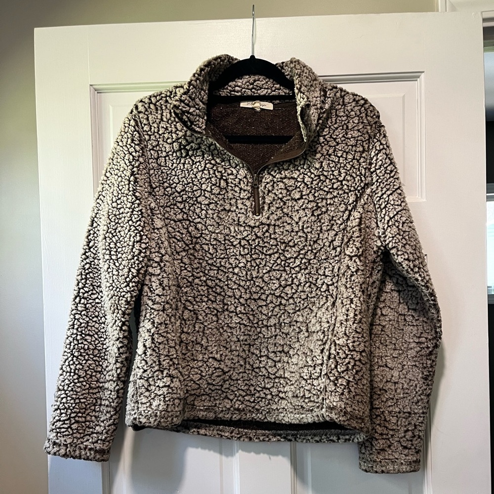 Plush Sherpa Quarter-Zip Pullover